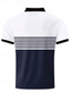 preiswerte klassisches Polo-Herren Brautkleider schlicht 3D Bedruckt Golfpolo Freizeitskleidung Kurzarm Umlegekragen Polo-Shirts Weiß Wein Frühling Sommer S M L Mikro-elastisch Revers-Polo