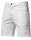 voordelige Shorts voor heren-Voor heren Korte broek Chino Short korte broek Werkshorts Geplooid Zak Effen Comfort Zacht Knielengte Buiten Casual Dagelijks Modieus Streetwear Zwart Wit Micro-elastisch
