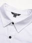 cheap Men&#039;s Casual Shirts-Men&#039;s Brown Fold-over Collar Clothing Apparel Cotton Casual Daily Leisure