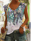 cheap Graphic shop Tank tops &amp; Camis-Women&#039;s Camisole Tank Top Stylish Casual Ombre Floral Print Sleeveless Regular Tops V Neck Daily Dusty Blue Summer