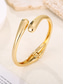 cheap Accessories For Women-Women&#039;s Gold Aluminum Alloy Bangle Bracelet – Elegant and Lightweight Open Cuff for Everyday Wear and Special Occasions