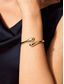 cheap Accessories For Women-Women&#039;s Gold Aluminum Alloy Bangle Bracelet – Elegant and Lightweight Open Cuff for Everyday Wear and Special Occasions