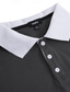 cheap Classic Polo-Men&#039;s Golf Shirt Pique Polo Shirt Casual Holiday Lapel Short Sleeve Fashion Basic Plain Classic Summer Regular Fit Black White Red Navy Blue Sky Blue Dark Grey Golf Shirt