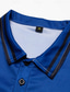 abordables polo classique-Homme POLO Polos boutonnés Casual Vacances Revers Manche Courte Mode basique Plein Bouton Eté Standard Blanche Jaune Bleu Vert POLO