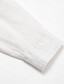 cheap Men&#039;s Linen Shirts-Men&#039;s Shirt Linen Shirt White Long Sleeve Solid Color Turndown Summer Causal Casual Clothing Apparel Button