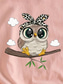 cheap Animals tee-Women&#039;s T shirt Tee 100% Cotton Owl Daily Casual Short Sleeve Black Summer