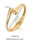 cheap Accessories For Women-Women&#039;s Gold Aluminum Alloy Bangle Bracelet – Elegant and Lightweight Open Cuff for Everyday Wear and Special Occasions