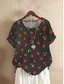 cheap Art&amp;Design tee-Women&#039;s Plus Size Summer Tops Casual Short Sleeve Round Neck Regular Tops Daily Print Black Spring, Fall, Winter, Summer All Seasons