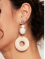 cheap Women&#039;s Earring-Women&#039;s Bohemian Wooden Hoop Earrings – Handmade Natural Dangle Earrings for Casual and Beach Outfits