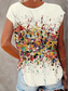 voordelige Grafische winkel Tanktops &amp; Camis-Dames Camisole Tanktop Stijlvol Casual Ombre Print Mouwloos Regelmatige Tops V-hals Dagelijks Off-white Zomer