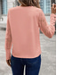 abordables Camiseta lisa-Blusas Elegantes de Encaje Blancas para Mujeres Blusa de Ojal Topos Elegantes de Encaje Botones de Manga Larga Cuello Redondo Ropa Romántica Petit para el Verano Vacaciones Rosadas Caqui Verano
