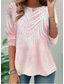 cheap Hawaiian tee-Women&#039;s T Shirt Plants Casual Long Sleeve Round Neck Regular Tops Daily Print Gray / Red Black Pink Blue Purple Spring Fall