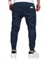 abordables pantalons décontractés-Homme Pantalon Cargo Pantalon cargo Pantalon Jogging Pantalon Jogger Pantalon Cordon Taille elastique Manchette Elastique Plein Sport extérieur Course Vêtement de rue Entraînement Vert militaire Noir