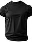 cheap Men&#039;s Graphic T Shirt-Men&#039;s Mechanical Parts Letter Print T Shirt Tee Top 100% Cotton Short Sleeve Graphic Shirt Black Dark Blue Light Blue Comfortable Tee Street Sports Outdoor Fashion Designer Clothing