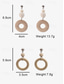 cheap Women&#039;s Earring-Women&#039;s Bohemian Wooden Hoop Earrings – Handmade Natural Dangle Earrings for Casual and Beach Outfits