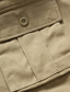 billige Klassisk-Herre Cargoshorts Shorts Shorts til turbruk Multi lomme Rett ben 6 lommer Helfarge Anvendelig Nei-jern Kort Avslappet Daglig Chino Løstsittende Militærgrønn Svart Høy Midje Uelastisk
