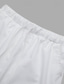 cheap Linen Pants-Men&#039;s Linen Pants Summer Pants Cropped Pants Beach Pants Drawstring Elastic Waist Plain Comfort Breathable Calf-Length Casual Daily Holiday Fashion Classic Style Black White