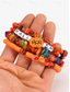 cheap Halloween Accessories-Women&#039;s Colorful Halloween Beaded Bracelet with Pumpkin and Bat Charms for Festive and Party Wear