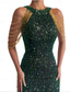 economico Abiti per le feste a casa-Abiti da Cocktail in Sheath con Paillettes Vestito da Festa Vestito di Ritorno a Casa Festivo Corto  Mini Senza Maniche Scollo Gioiello vestito da impressionare