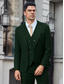 cheap Suits-Dark Green Men&#039;s Wedding Suits Solid Colored 3 Piece Tailored Fit Single Breasted One-button 2024