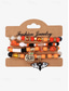 cheap Halloween Accessories-Women&#039;s Colorful Halloween Beaded Bracelet with Pumpkin and Bat Charms for Festive and Party Wear