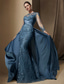abordables Longueur du plancher-Sirène Trompette Traîne Balayage Robe d'invité de mariage Robe de Cérémonie Robe de soirée Robe de Mère de Mariée  manche longue Bijoux Élégant robe demoiselle d honneur Soirée Formelle Satin