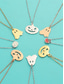 cheap Halloween Accessories-Halloween-Themed Stainless Steel Pendant Necklaces for Women, Featuring Pumpkin and Ghost Charms, Perfect for Costume Parties and Festive Occasions