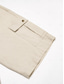 cheap Men&#039;s Shorts-Men&#039;s Shorts Linen Shorts Summer Shorts Front Pocket Straight Leg Plain Comfort Breathable Knee Length Party Outdoor Casual Fashion Basic White Khaki