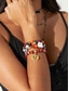 cheap Halloween Accessories-Women&#039;s Colorful Halloween Beaded Bracelet with Pumpkin and Bat Charms for Festive and Party Wear