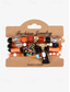 cheap Halloween Accessories-Women&#039;s Colorful Halloween Beaded Bracelet with Pumpkin and Bat Charms for Festive and Party Wear