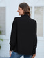 economico Top eleganti-camicetta da donna camicetta signore elegante casual manica a lanterna manica a sbuffo manica lunga normale top colletto camicia lavoro nero bianco arancione azzurro autunno inverno