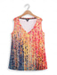 cheap Graphic shop Tank tops &amp; Camis-Women&#039;s Camisole Tank Top Mosaic Stained Glass Print Sleeveless V-Neck Summer Casual Beach Multi-Color Red Blue Green Flowy Relaxed Fit Clothing Apparel