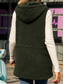 cheap Vest-Women&#039;s Fleece Vest Teddy Coat Warm Breathable Zipper Pocket Fleece Lined Casual Plain Vacation Street Daily Wear Going out Zipper Regular Hoodie Regular Fit Sleeveless Outerwear Army Green Fall