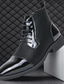 cheap Men&#039;s Boots-Men&#039;s Patent Faux Leather and Lace-Up Ankle Boots - Stylish Formal Dress Shoes for Parties and Events