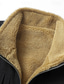 ieftine Gilete-Bărbați Vestă din lână Γιλέκο Gilet Zilnic Dată Vacanță Modă Casual Toamna iarna Buzunar Poliester Termic cald Comfortabil Simplu Fermoar Guler de stand Fit regulat Negru Galben Kaki Gri Închis Vestă
