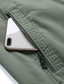 cheap Men&#039;s Jackets &amp; Coats-Men&#039;s Lightweight Jacket Utility Jacket Casual Jacket Daily Vacation Breathable Pocket Spring &amp;  Fall Color Block Fashion Classic Standing Collar Regular Black Green Khaki Gray Jacket