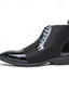 cheap Men&#039;s Boots-Men&#039;s Patent Faux Leather and Lace-Up Ankle Boots - Stylish Formal Dress Shoes for Parties and Events