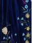 cheap Casual Floral Dresses-Women&#039;s Casual Dress Midi Dress Embroidered with Sleeve Valentine&#039;s Day Work Date Elegant Basic V Neck Long Sleeve Bishop Sleeve Blue Color