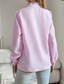cheap Lace Tops-Women&#039;s White Elegant Lace Tops Eyelet Blouse Elegant Modern Ruffle Long Sleeve Regular Tops Shirt Collar Work White Pink Blue Gray Romantic Petite Tops Summer Holiday Wear