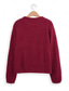cheap Cardigans &amp; Outerwears-Women&#039;s Classic Cardigan Crew Neck Knitted Textured Fall Winter Formal Elegant Fashion Daily Long Sleeve Solid Color Wine Red Black