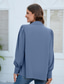 economico Top eleganti-camicetta da donna camicetta signore elegante casual manica a lanterna manica a sbuffo manica lunga normale top colletto camicia lavoro nero bianco arancione azzurro autunno inverno