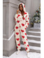 cheap Women&#039;s Sleep &amp; Lounge-Women&#039;s Loungewear Heart Comfort Soft Home Breathable Crew Neck Long Sleeve Cardigan Pant Fall Winter Home Outfits