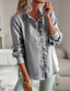 cheap Lace Tops-Women&#039;s White Elegant Lace Tops Eyelet Blouse Elegant Modern Ruffle Long Sleeve Regular Tops Shirt Collar Work White Pink Blue Gray Romantic Petite Tops Summer Holiday Wear