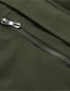 tanie Kurtki cargo-Męskie Kurtka polarowa Kurtka cargo Codzienny Urlop Keep Warm Kieszeń Polar Jesień i zima Równina Moda Moda miejska Kołnierz stawiany Regularny Czarny Khaki Zieleń wojskowa Kurtki