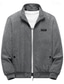voordelige Herenjacks &amp; jassen-Voor heren Winterjack Corduroyjack Fleecejack Vrijetijdsjas Dagelijks Vakantie Thermisch Warm Zak Fleece Herfst winter Effen Modieus Streetwear Opstaand Normaal Zwart Geel Leger Groen Grijs Jacks