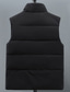 cheap Men&#039;s Vest-Men&#039;s Puffer Vest Daily Casual Spring &amp;  Fall Pocket Polyester Comfortable Solid Color Pullover Regular Fit Black Gray Vest