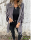 cheap Cardigans &amp; Outerwears-Women&#039;s Cardigan Cape Elegant Fashion Daily Solid Color Fuzzy Open Front Tassel Long Sleeve Long Tops Knit Formal Outdoor Black Camel Fall Winter