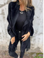 cheap Cardigans &amp; Outerwears-Women&#039;s Cardigan Cape Elegant Fashion Daily Solid Color Fuzzy Open Front Tassel Long Sleeve Long Tops Knit Formal Outdoor Black Camel Fall Winter