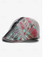 cheap Men&#039;s Hats-Men&#039;s Vintage Patchwork Flat Cap with Adjustable Strap – Casual Stylish Newsboy Hat for All Seasons