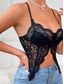 Недорогие Корсеты-женская домашняя одежда чистые цветные корсеты карнавальные вечеринки день святого валентина дышащие бретели без рукавов кружева открытая спина летние весенние домашние наряды